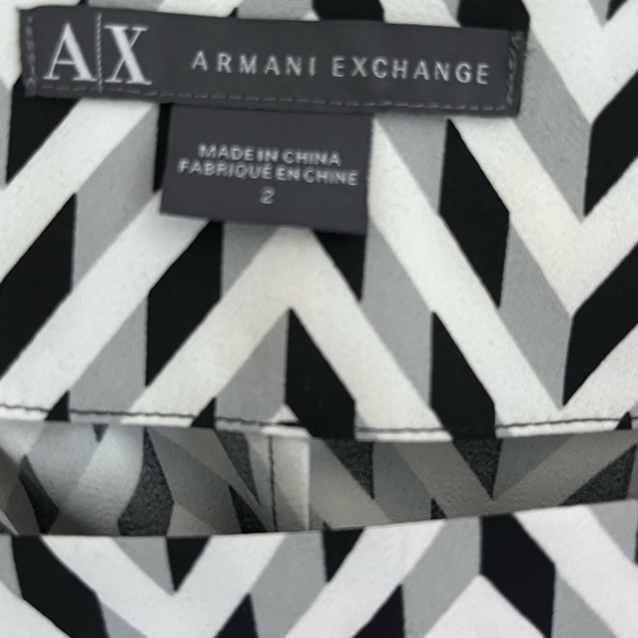 Armani Exchange Black & White Shift dress with sequins - EUC - Picture 3 of 4